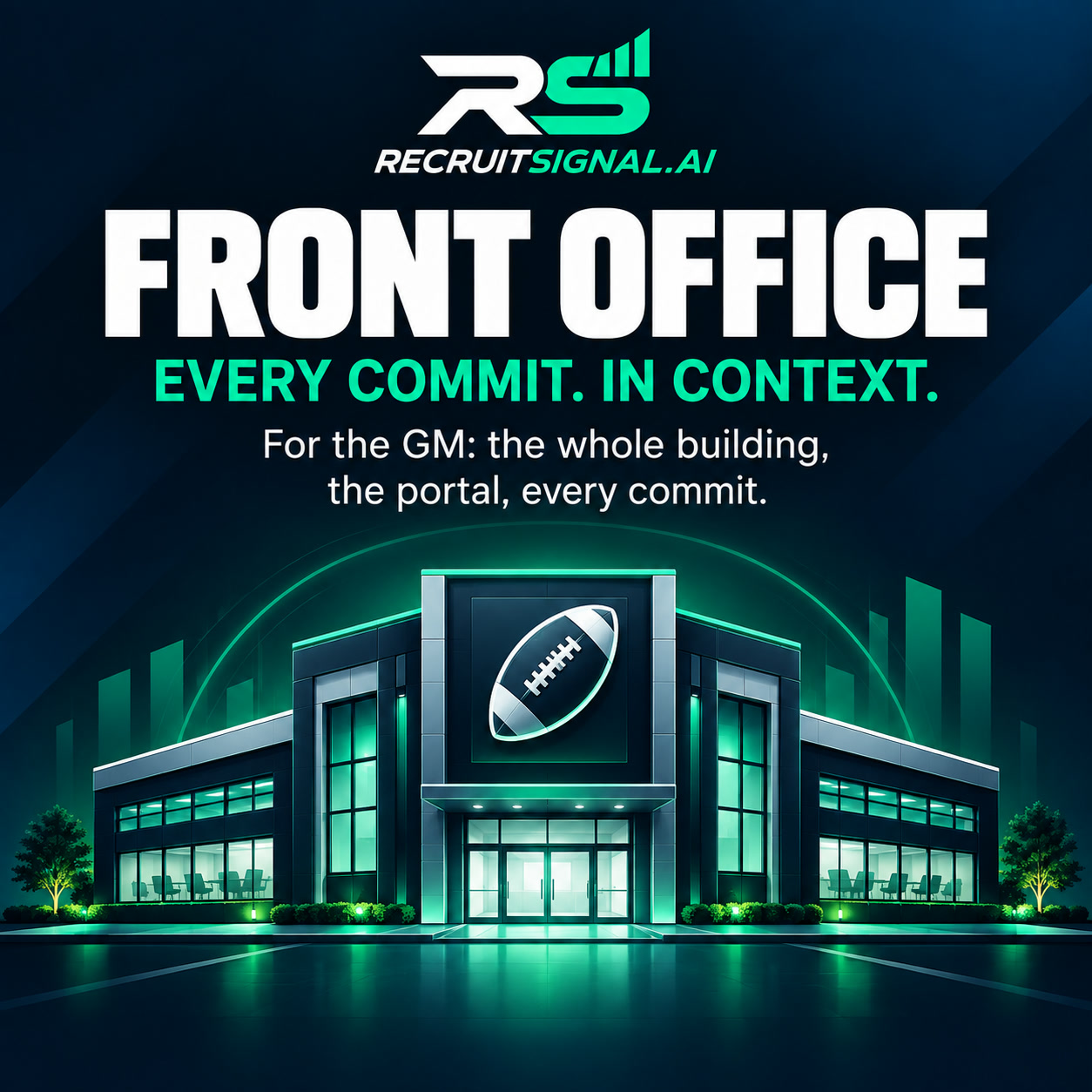 Front Office — For the GM: the whole building, the portal, every commit.